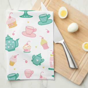 Preppy Tea Set and Cake Tea Towel