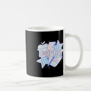 Preppy Teacher Floral Happy First Day Back To Scho Coffee Mug