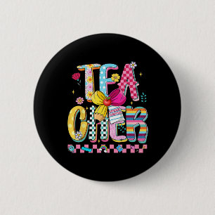 Preppy Teacher Kindergarten First Day Of School Ki 6 Cm Round Badge