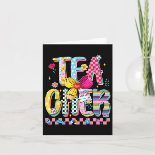 Preppy Teacher Kindergarten First Day Of School Ki Card