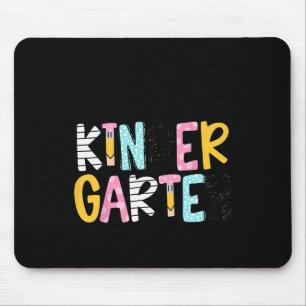 Preppy Teacher Pencil Notebook Hello Kindergarten Mouse Mat