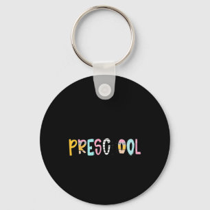 Preppy Teacher Pencil Notebook Hello Preschool Doo Key Ring