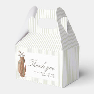 Preppy Teddy Bear Golf Baby Shower New to the Club Favour Box