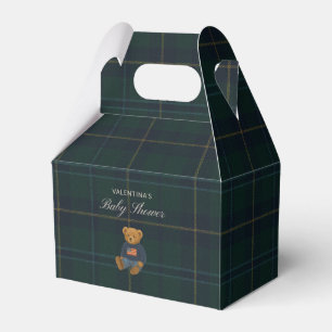 Preppy Teddy Polo Bear Baby Shower Favour Boxes