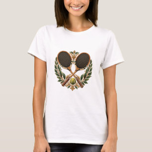 Preppy Tennis Art T-Shirt