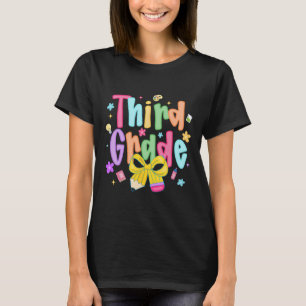 Preppy Third Grade Back To School 3rd Grade Teache T-Shirt