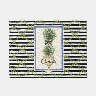 Preppy Topiary Doormat