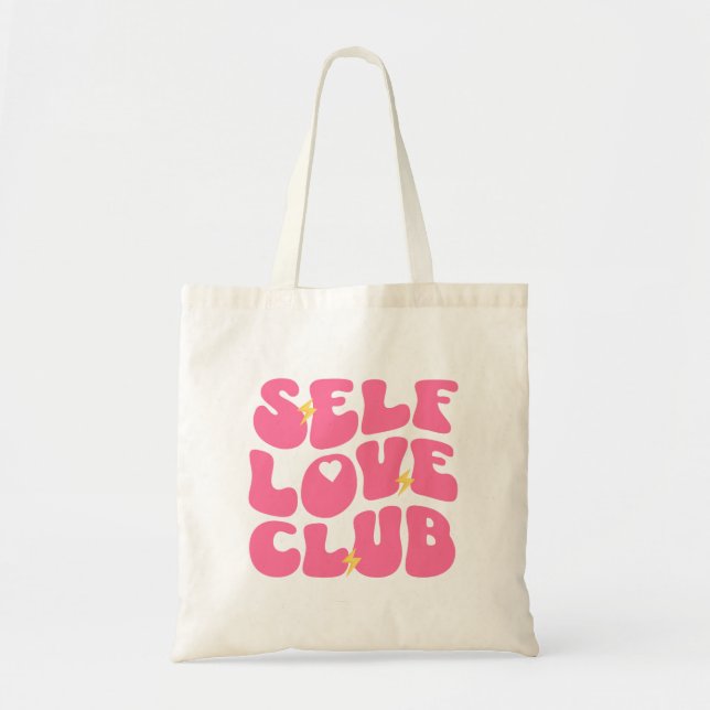 Preppy Tote Bag, Aesthetic Tote Bag (Front)