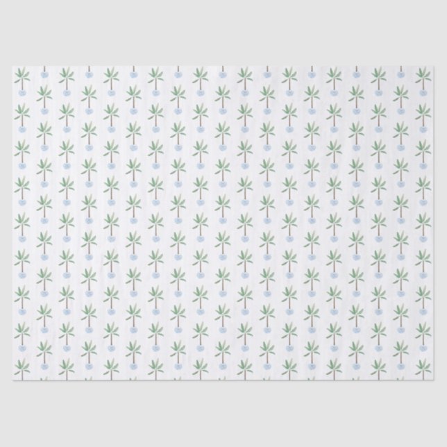 Preppy Tropical Banana Plant Chinoiserie Planter Tissue Paper (Front)