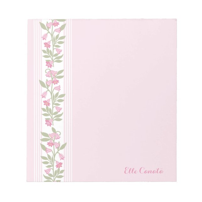 Preppy Vines Personalized Sationary Notepad (Front)