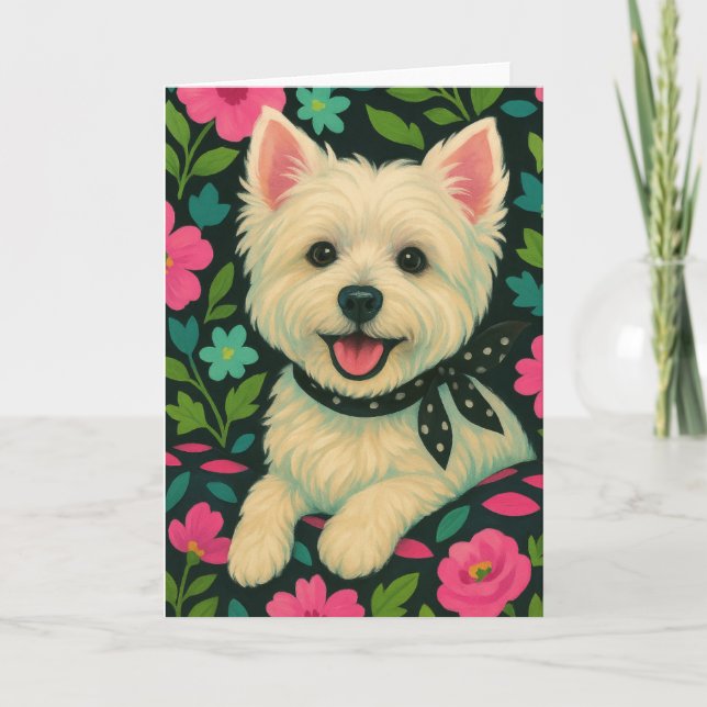 Preppy Westie Card (Front)