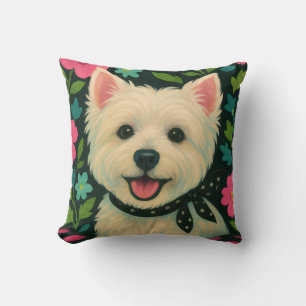 Preppy Westie Cushion