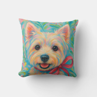 Preppy Westie Cushion