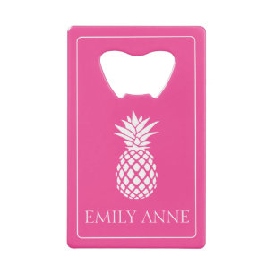 Preppy White Pineapple on Pink