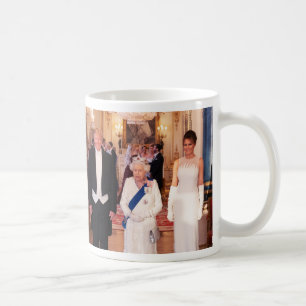 Pres & 1st Lady Trump With Queen Elizabeth II Coffee Mug