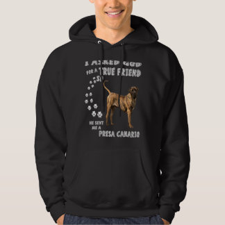 Presa Canario Saying Mum Dad  Print Canary Mastiff Hoodie