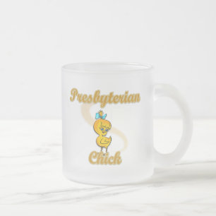 Presbyterian Chick Frosted Glass Coffee Mug