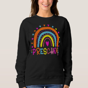 Preschool Boho Rainbow Teacher Student Last Day Of Sweatshirt