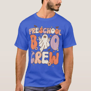 Preschool Boo Crew Teacher Student Cute Ghost Hall T-Shirt