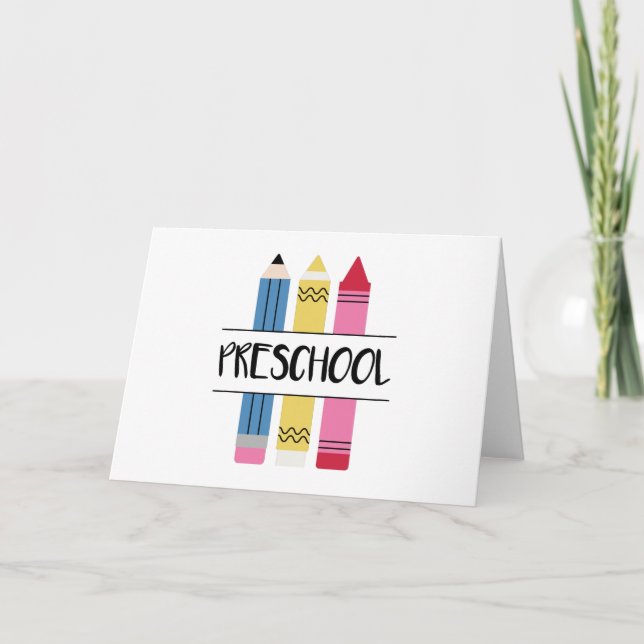 Preschool Card (Front)