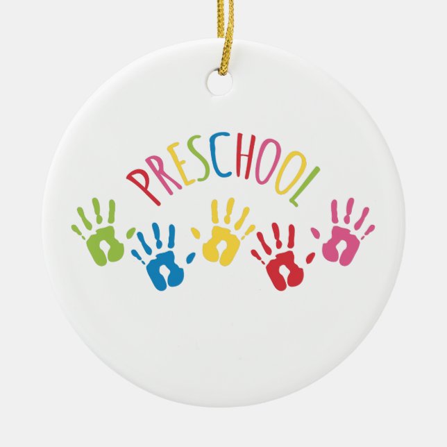 Preschool Ceramic Tree Decoration (Front)