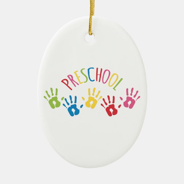 Preschool Ceramic Tree Decoration (Front)
