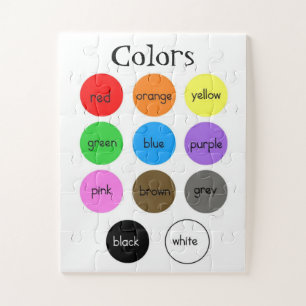 Preschool Colours Chart Jigsaw Puzzle
