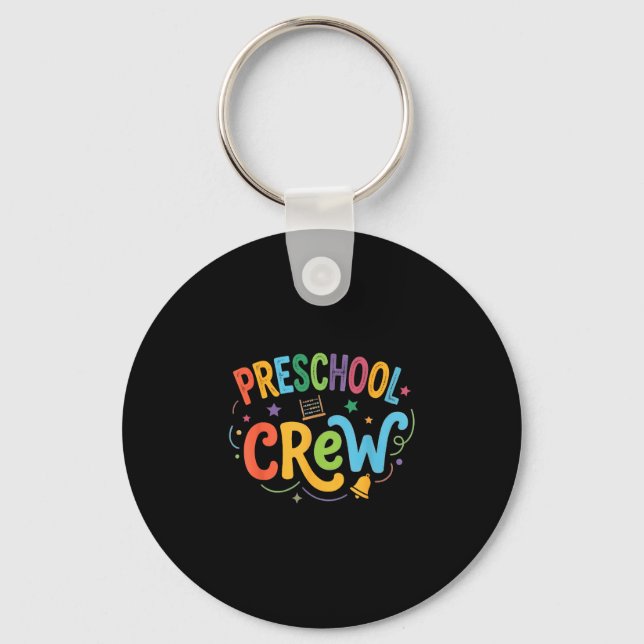 Preschool crew back to school preschool squad key ring (Front)