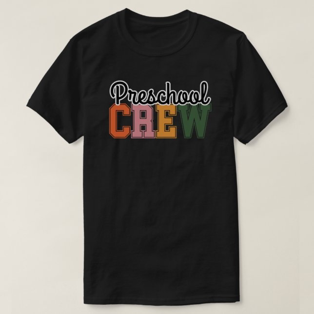 Preschool Crew Cute T-Shirt (Design Front)
