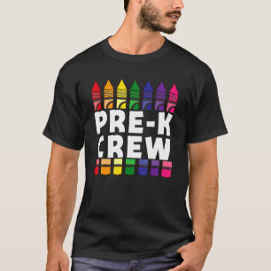 Preschool Crew Pre K Tribe Back To School Teacher  T-Shirt