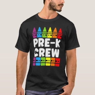 Preschool Crew Pre K Tribe Back To School Teacher  T-Shirt