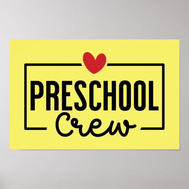 Preschool Crew Preschool Squad Poster (Front)