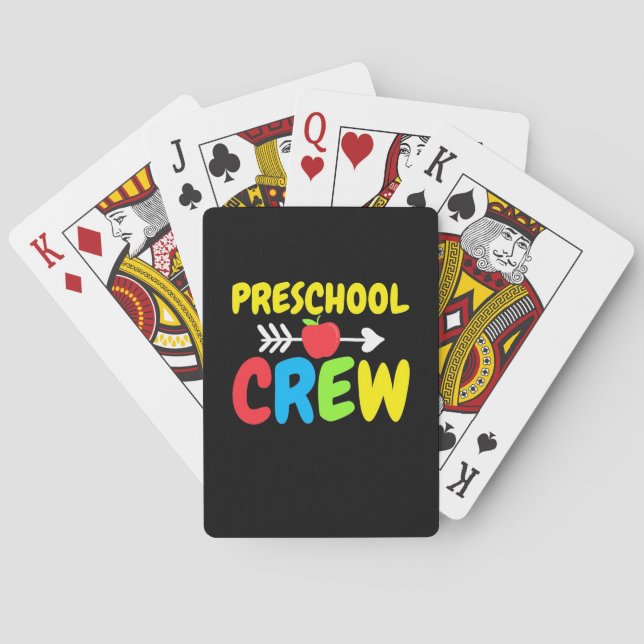 Preschool Crew Teacher Playing Cards (Back)