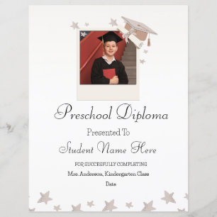 Preschool Diploma with Picture