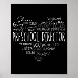 Preschool Director Back To School Daycare Apprecia Poster