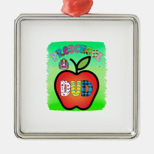 Preschool Dud Teacher Metal Tree Decoration