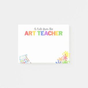 Preschool Elementary Art Teacher Gift Notes