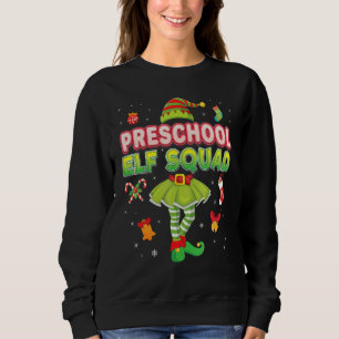 Preschool Elf Squad Christmas Suit Santa Helper Cr Sweatshirt