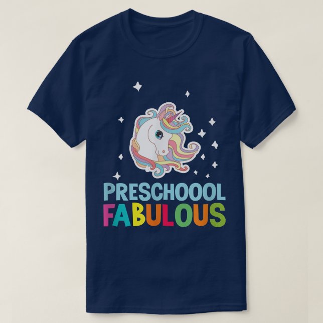 Preschool fabulous pre-k teacher back to school T- T-Shirt (Design Front)