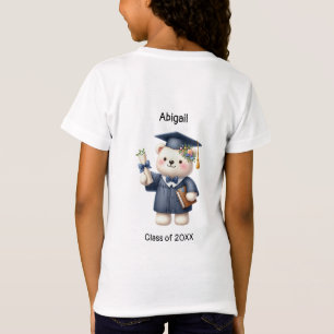 Preschool Girl Graduate Name Cute Teddy Bear T-Shirt