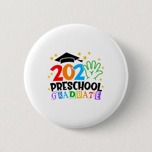 Preschool Graduate 2025 Graduation Cl Of 2025 Kids 6 Cm Round Badge