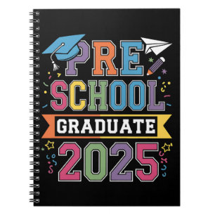 Preschool Graduate 2025 Graduation Pre K School Notebook
