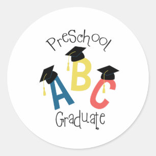 Preschool Graduate Classic Round Sticker