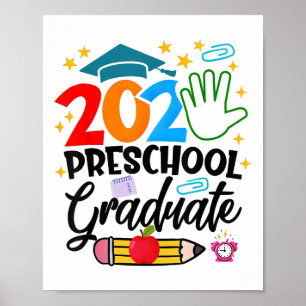 Preschool Graduate Pre-k Grad 2025 Preschool Gradu Poster