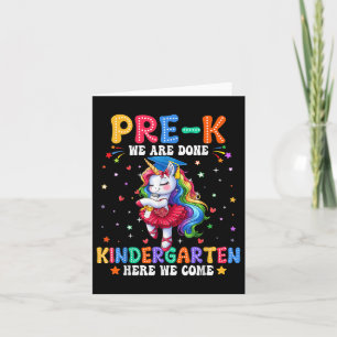 Preschool Graduation 2025 Pre-k Graduate Girls Uni Card