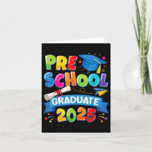 Preschool Graduation 2025 Pre-k Graduate Kids Boys Card