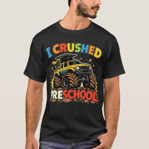 Preschool Graduation 2026 Monster Truck Boys Kids T-Shirt