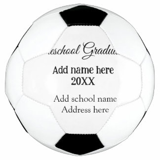 Preschool Graduation add school name address name  Football
