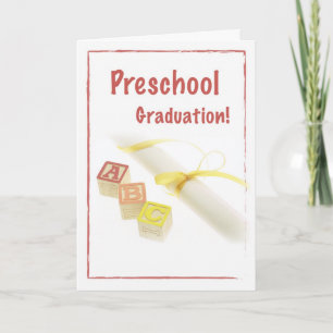 Preschool Graduation Card