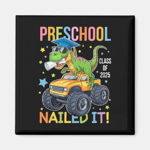Preschool Graduation Cl Of 2025 Graduate Dinosaur Magnet